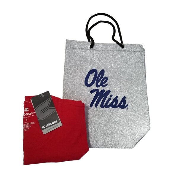 NWT COLOSSEUM Men's Red Ole Miss Rebels Hyperlocal T-Shirt Size S - Picture 2 of 6